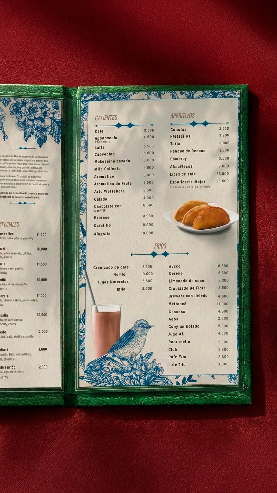 Menú Café Mujer