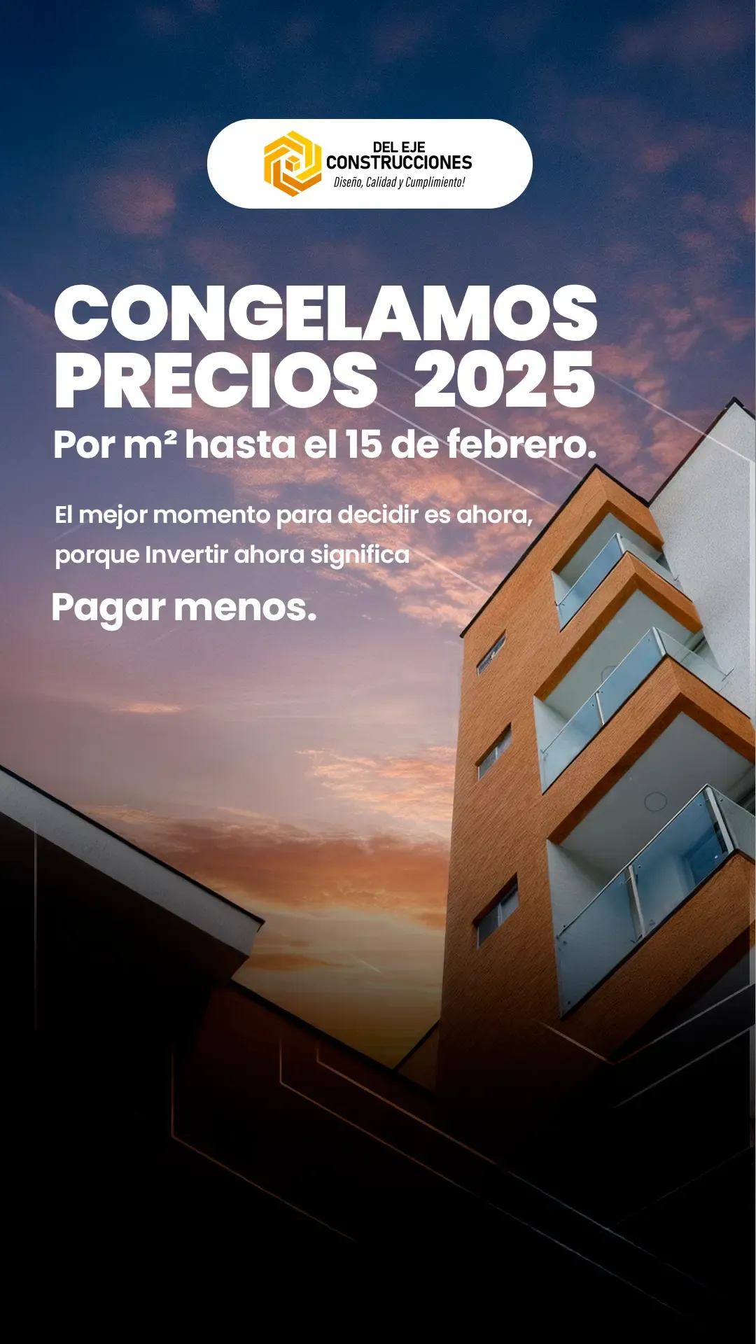 Historia de Instagram para Del Eje Construcciones 6
